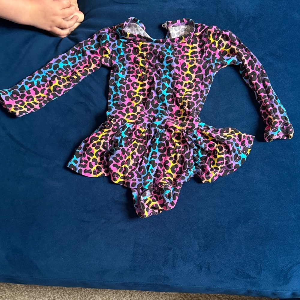 Colorful Leopard Print Kids Bodysuit